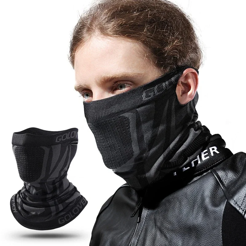 Motorcycle Mask Winter Half Face Mask Windproof Cycling Snowboard Ski Hiking Masks Sport Scarf Neck Gaiter Warm Bicycle Mask