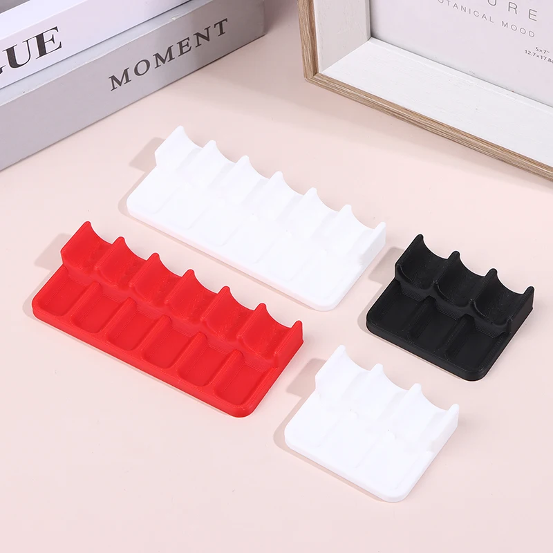 1Pc Paint Brush Rest Holder White Plastic 3 Slots Paintings Brushes Rests Drip Tray Pad for Watercolor Oil Acrylic Painting