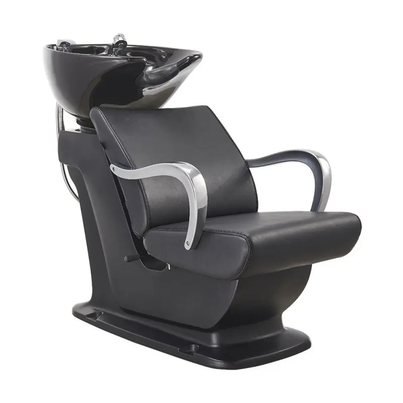 hair washing massage shampoo chair guangzhou hair ceramic basin semi-lying headwash shampoo station