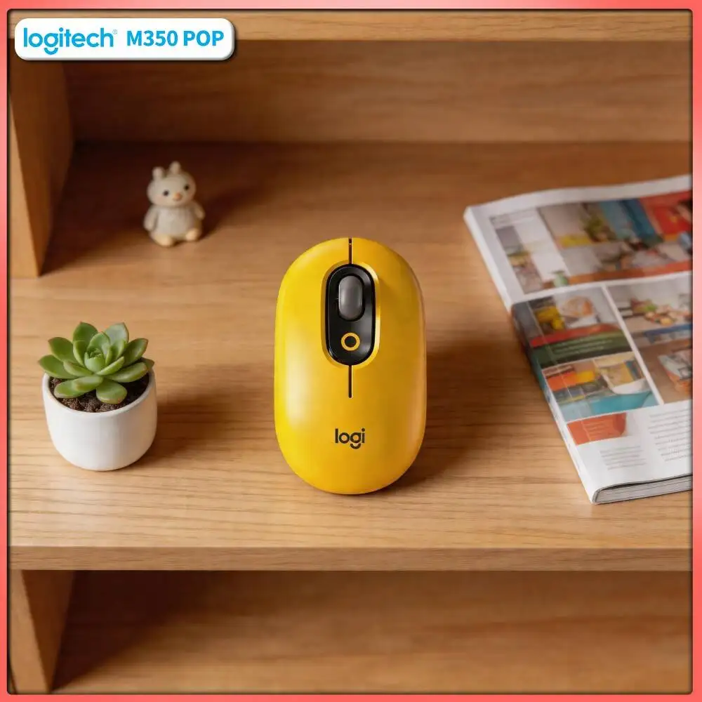 Quiet Click Logitech   POP Mouse Dual Connectivity 10m Range Ergonomic Shape for Teacher Educator Classroom Lesson Use
