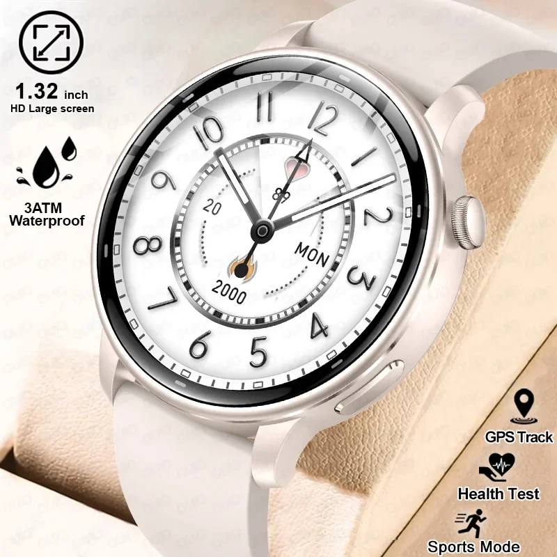 

Новые умные часы для женщин, встроенный GPS, 1,32 дюйма, AMOLED-экран, Bluetooth-вызов, водонепроницаемые, тест на здоровье, спортивные умные часы для Android Ios