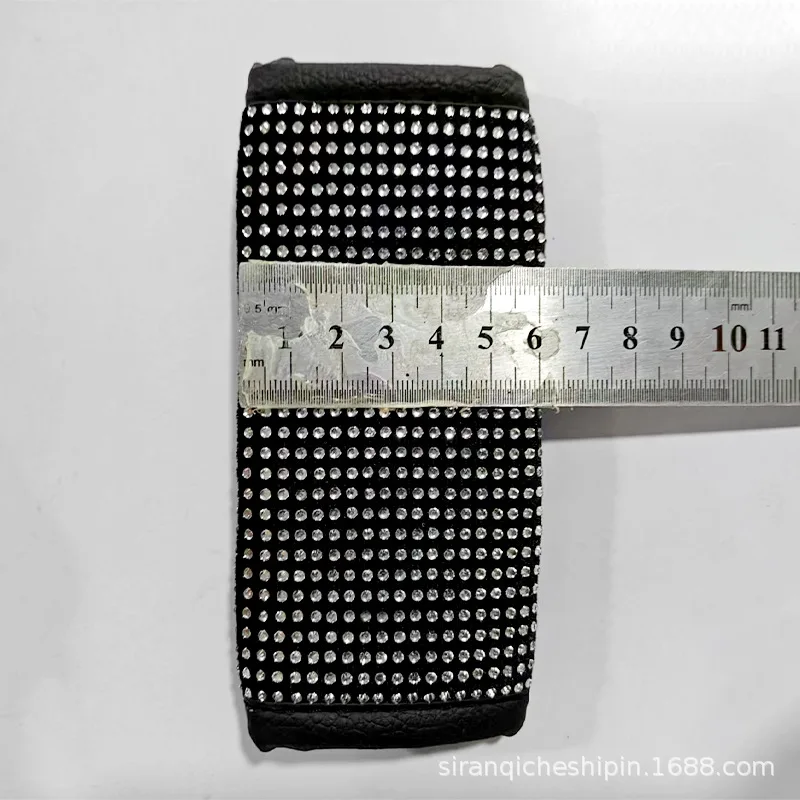 38 cm Bling Auto Zubehör Set Für Frauen Strass Lenkrad Abdeckung Sicherheitsgurt Abdeckungen Getriebe Shift Abdeckung Diamant Tasse Pads – Detail 35