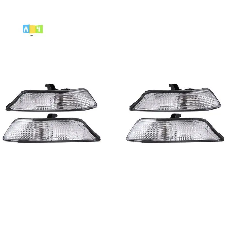 

A04E-For Ford Mustang 2015 2016 2017 Ford Mustang Turn Signal Light Cover Parking Lamps Cover Right & Left 2 Pair