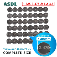 Motorcycle Engine Parts Adjustable Valve Gasket Shim 7.48mm Complete Valve Shim Kits Cams For Honda Suzuki Yamaha Kawasaki