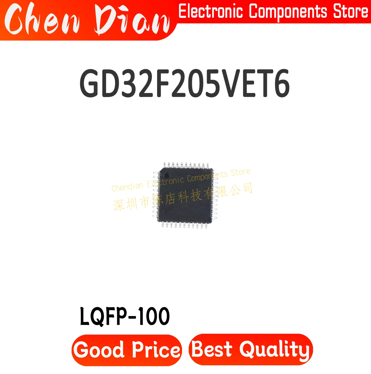 

GD32F205VET6 Package LQFP-100 ARM Cortex-M3 120MHz Flash: 512KB RAM: 128KB New Original Genuine