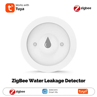 Tuya Smart Water Leak Detector, Tuya ZigBee Compatible, Flood & Immersion Sensor, Real-Time Alarm, Smart Life App Notification
