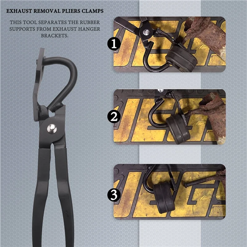 

Высокое качество, 2 шт., 38350, плоскогубцы для снятия выхлопной вешалки для автомобильного инструмента, черные для автомобиля, универсальные автомобильные аксессуары