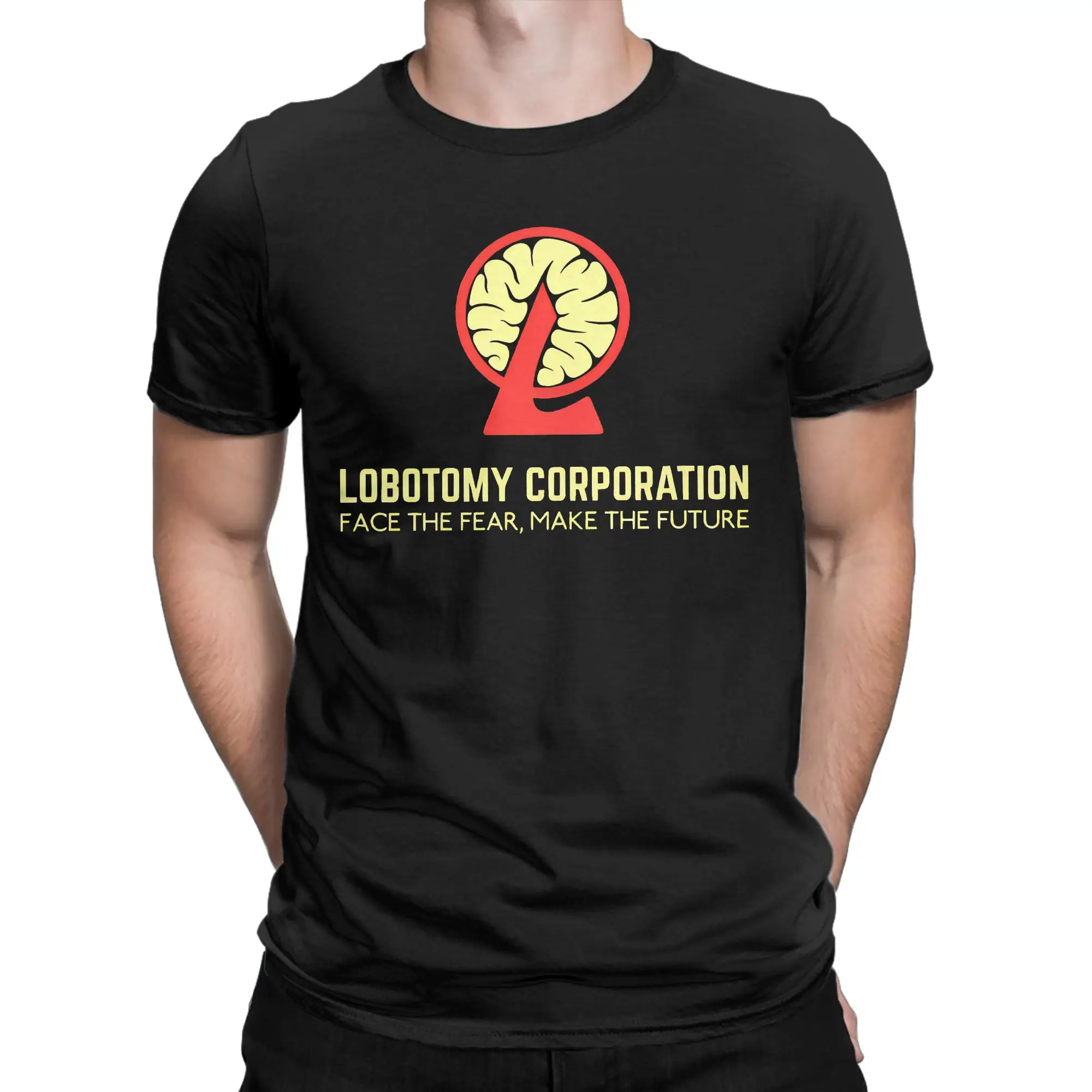 Lobotomy Corporation Video Game Men's T Shirts Monster Management Tee Short Sleeve Crewneck T-Shirts Pure Cotton Summer Clothing