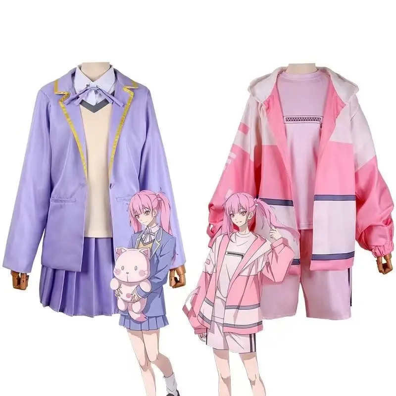 

Purple Academy - Style Anime Casual Uniform Set for Tianxi Role - Play