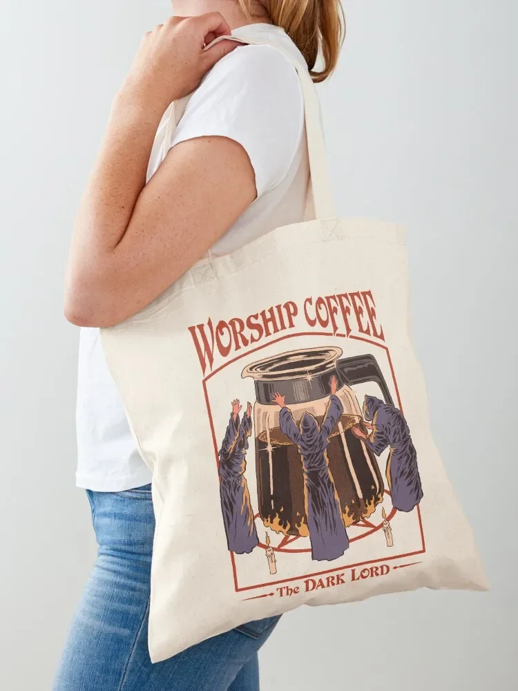 Worship Coffee Tote Bag sac pour femme great bag custom tote bag Canvas Tote