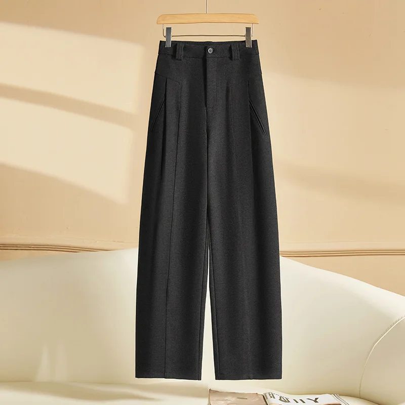 سراويل دافئة بقصة ضيقة للنساء، سراويل تنحيف، سميكة، كاجوال مستقيمة الساق للشتاء #3