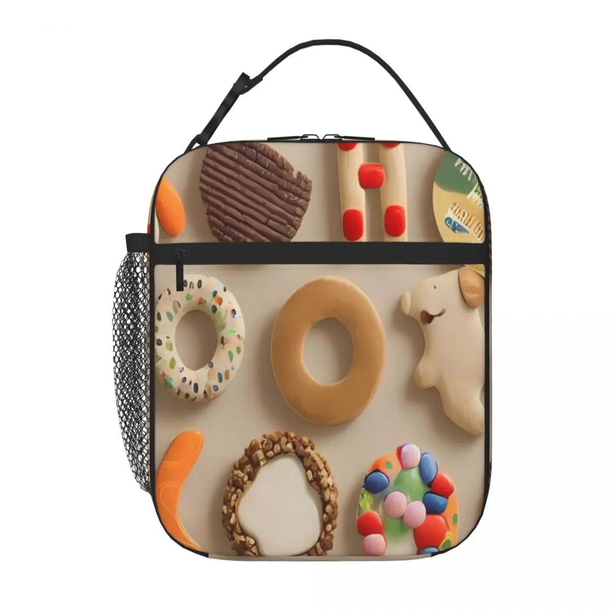 Hot Sale Just Delicious 06 Floral Food Cooler Bag Field Work Meal Canvas Lunch Bag