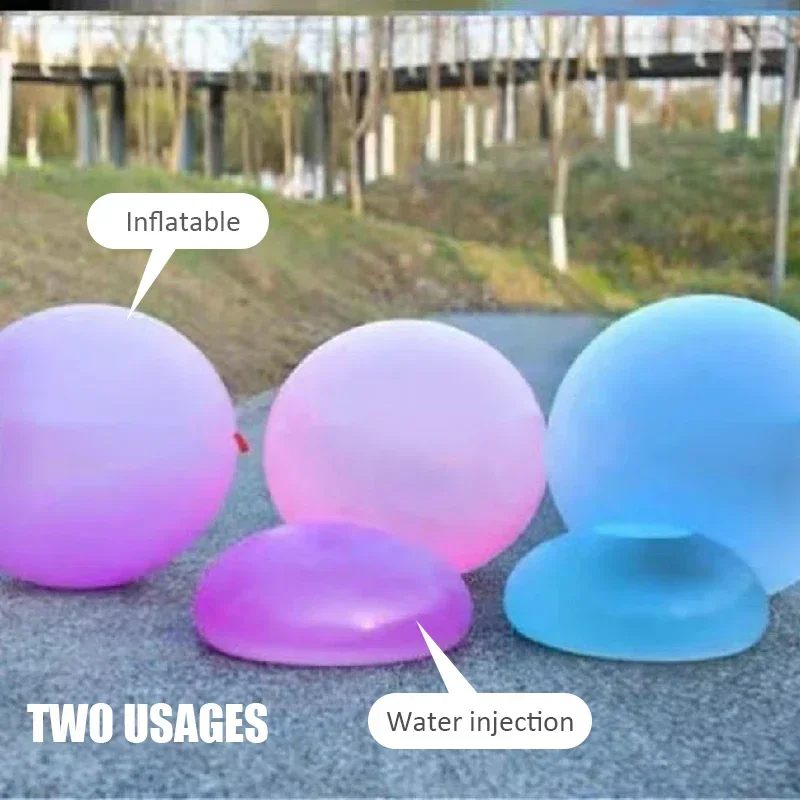 50cm Inflatable Bubble  Ball Toy Kids Giant Elastic Water-filled Bubble Balls Garden Soft Rubber Balloon Fun Party Games Toy