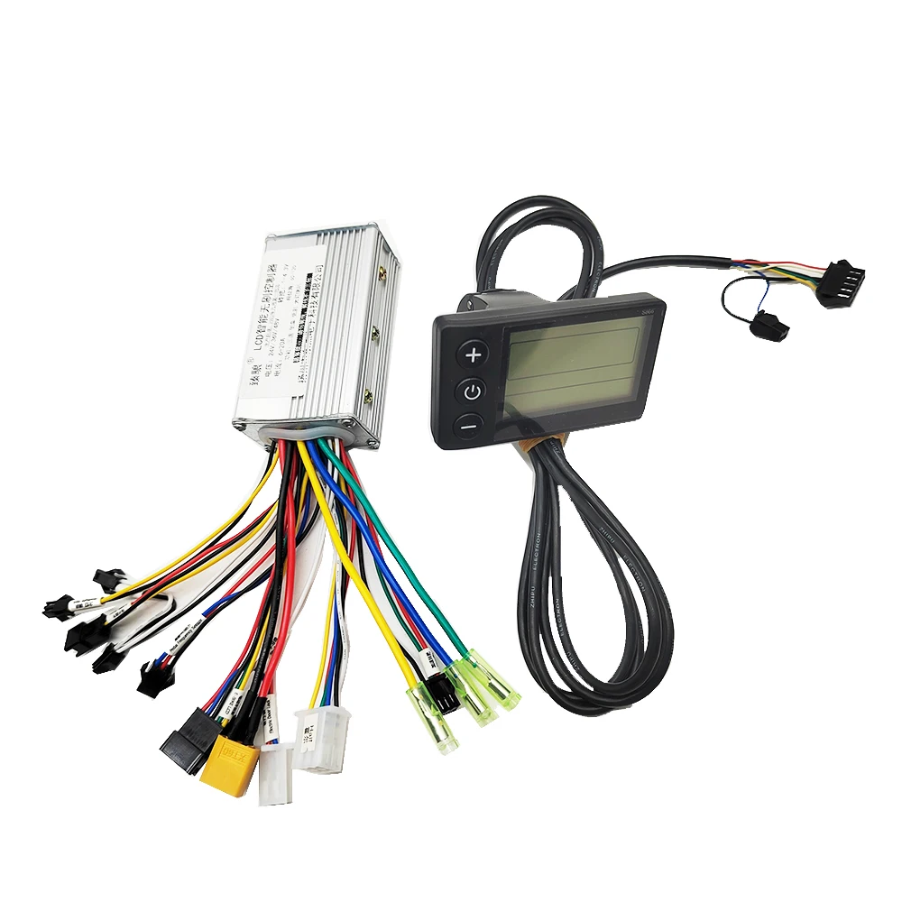 Electric Bicycle E-bike Brushless Controller And LCD Display 24V 36V 48V 250W 350W