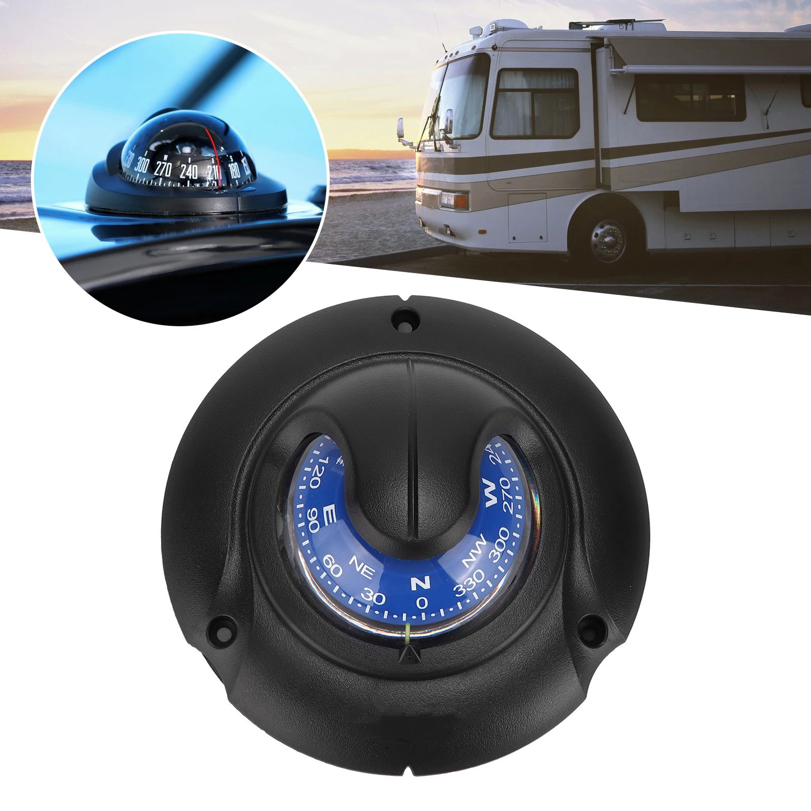 แท่นแม่เหล็กอเนกประสงค์มีความแม่นยำสูงพร้อมไฟ LED สำหรับเรือยอชท์เดินเรือกลางแจ้งเดินป่า