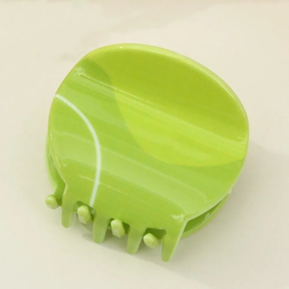 Funny Acrylic Shark Hair Clip Y2K Style Fashion Design Basketball Hair Claw Large Size New Style Football Hair Clip Girl view 4