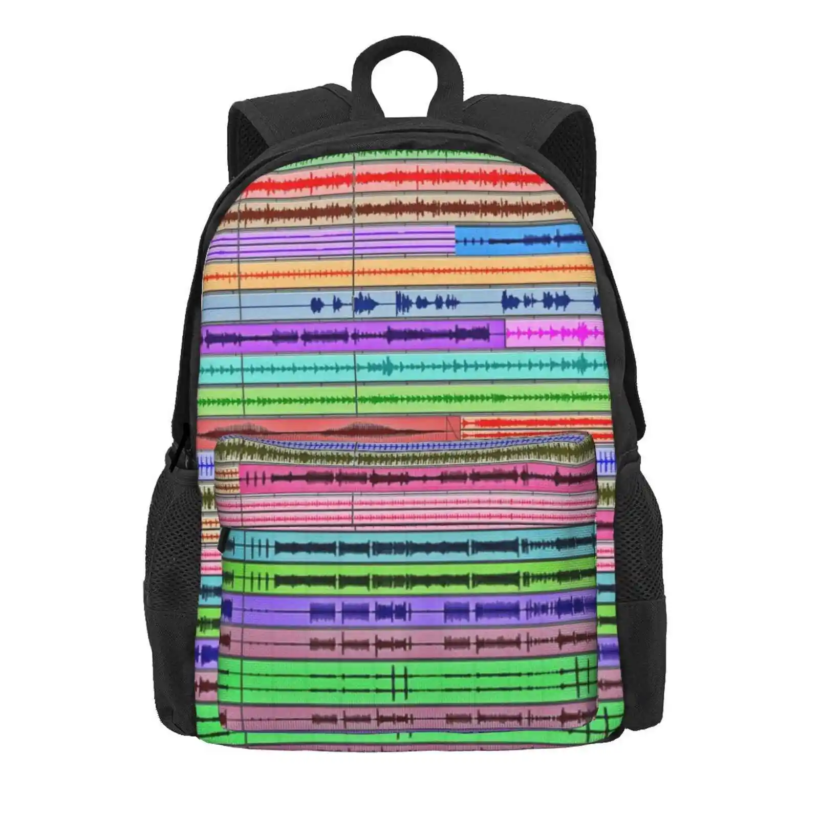 Music Tracks - Producer / Engineer Art Hot Sale Schoolbag Backpack Fashion Bags Tracks Recording Audio Sound Music Daw Studio