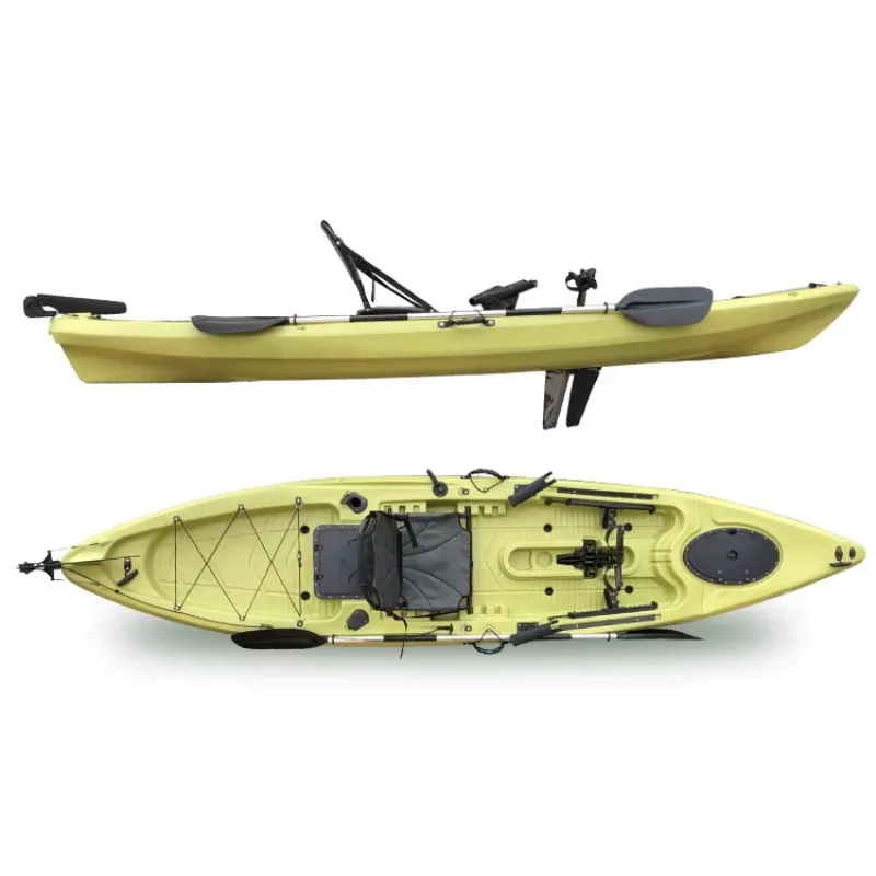 

Solo Pedal-Powered Fishing Kayak - Compact & Efficient Watercraft, Perfect for Single Anglers on Lakes & Coastal Waters