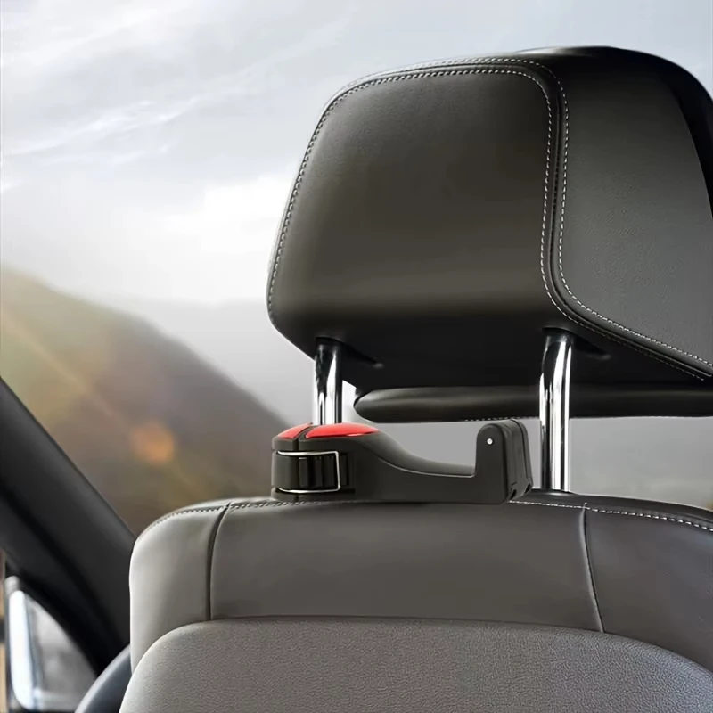 

1pc Car Rear Headrest Hook Car Phone Holder Automobile Headrest Phone Clip Black Plastic GPS Navigation Holder Car Accessories