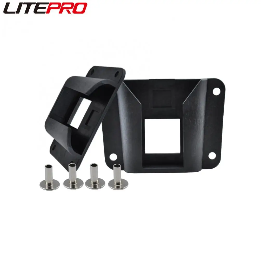 Litepro DIY Pig Nose Bag Adapter Hard Shell Storage Panniers Plastic Holder Buckle With Screws For Brompton Bicycle