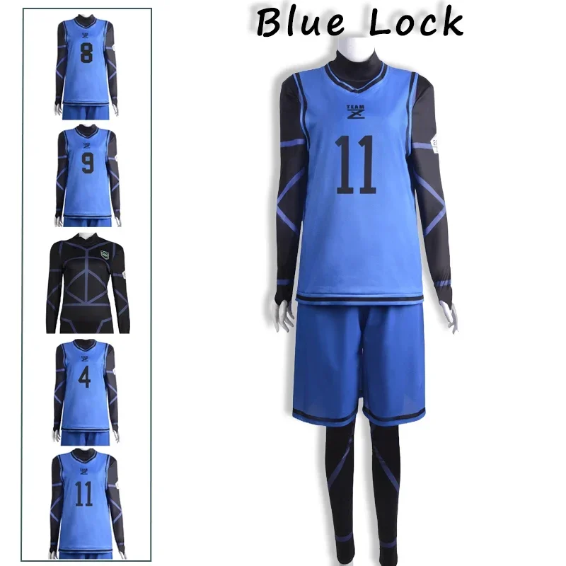 Blue Lock Jersey Football Club Sportswear Anime Isagi Yoichi Cosplay Costume Wig Hyoma Chigiri Meguru Bachira Uniform Rose N MN7