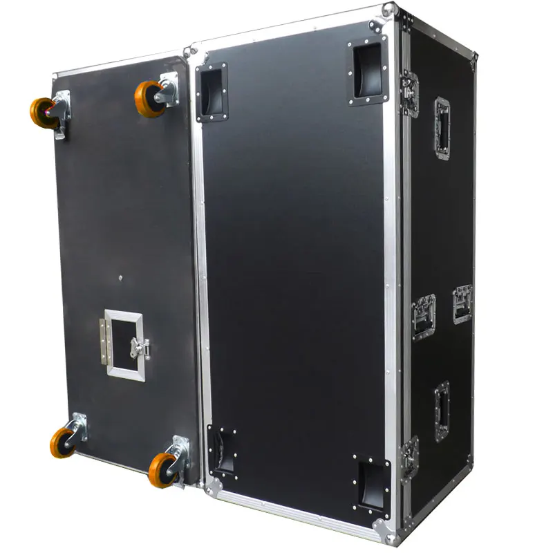 Professional double 15-inch single  audio air case cabinet custom stage shockproof aluminum alloy equipment storage box