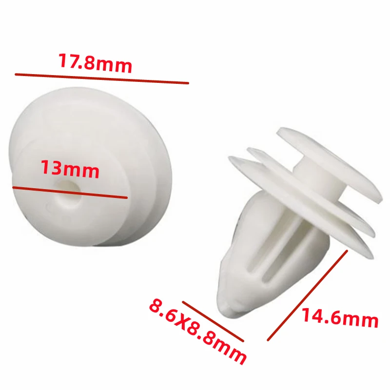 100Pcs Auto Door Trim Panel Retainer Plastic Retaining Clips Car Rivet Auto Fastener And Clip 90467-10161   D02