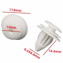 100Pcs Auto Door Trim Panel Retainer Plastic Retaining Clips Car Rivet Auto Fastener And Clip 90467-10161   D02