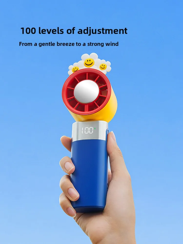Picture 6: Joint small fan desktop small refrigeration handheld neck silent charging mini portable ice compress cooling artifact usb fan