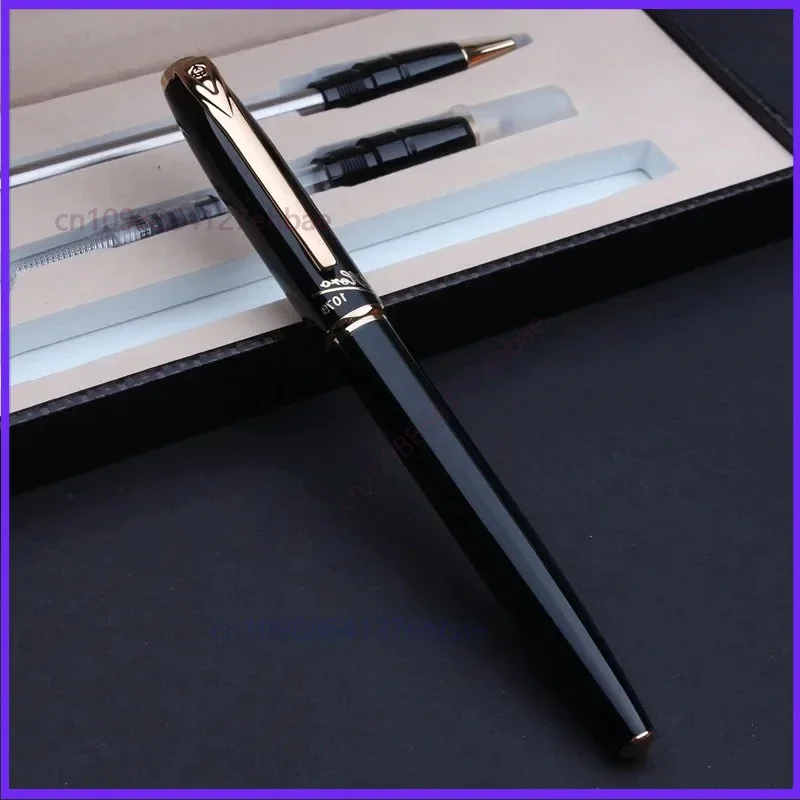For Hero 1079 Black Metal/Gold Ballpoint Pen  Fine 0.5mm Nib Financial School Ball Pen School Office Supplies Stationery Writing