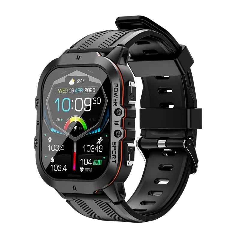 

C26 Men's Smartwatch - 1.96" 410*502 HD AMOLED Screen, 1ATM Waterproof, Multi-Health Monitoring & 100+ Sports Modes