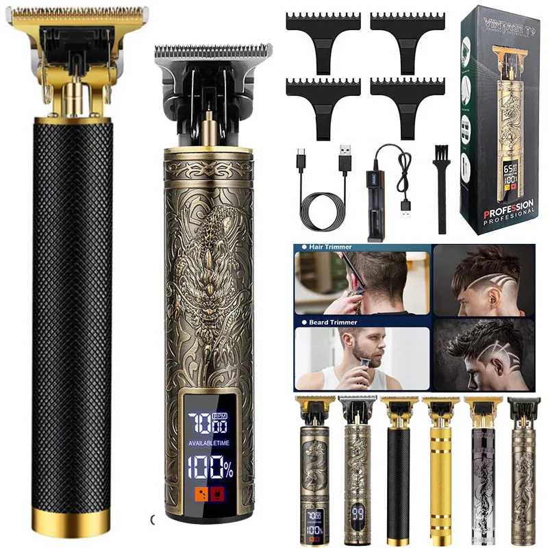 

Hot Sale Wireless Carbon Steel Blade Man Men's Beard Body Barber Shop Professional Electric Hair Shaver Haircut Razor Machine