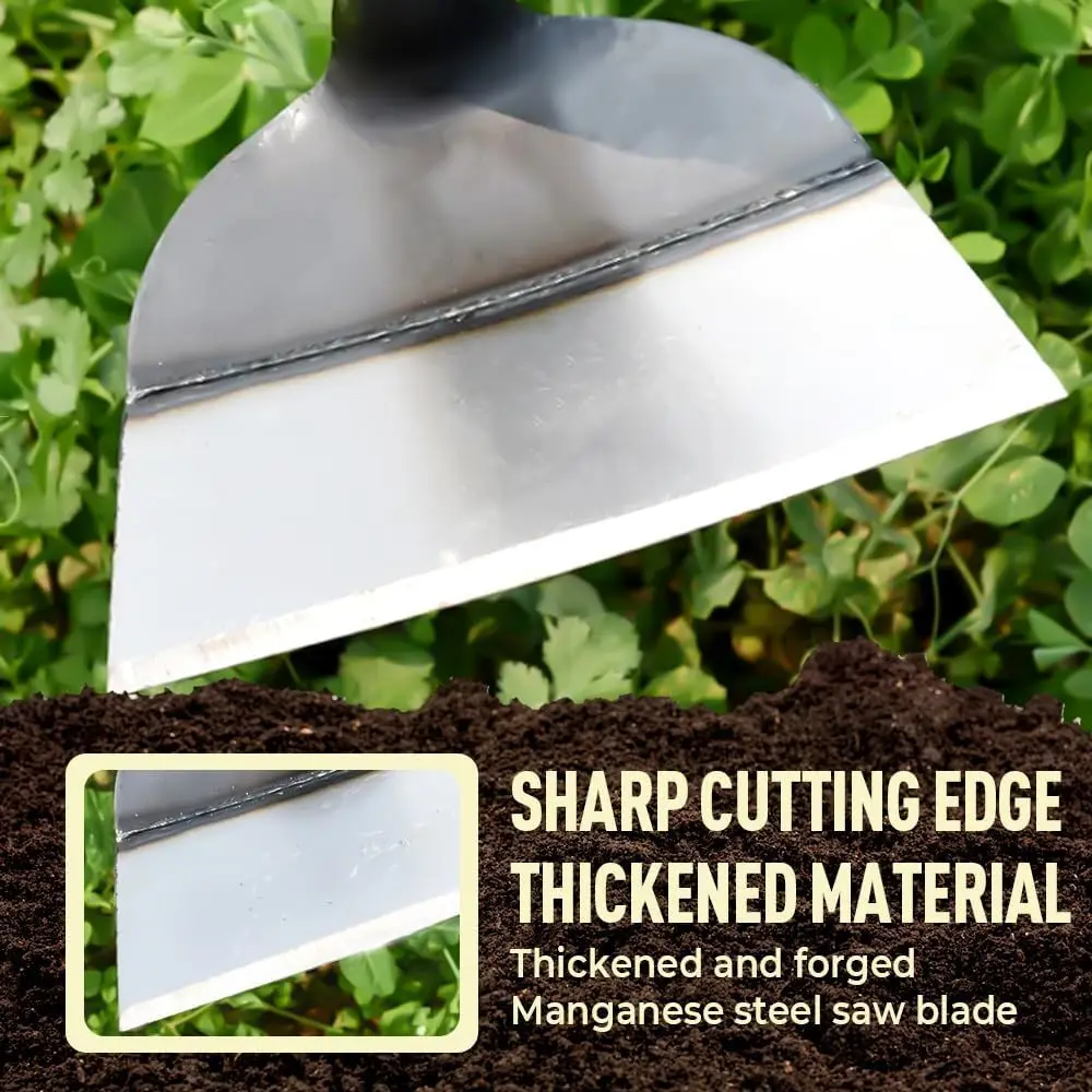 Garden Hoe Steel Hand Weeding Tool Heavy Durable Soil Digging Hoe Loosening Tool Agriculture Farming Farmer Tools Accessories