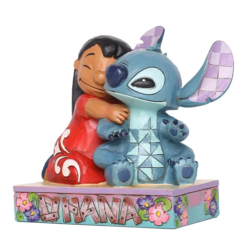 

12cm Disney Lilo And Stitch Peripheral Handmade Resin Starry Baby Stitch Creative Desktop Decoration Surprise Gift