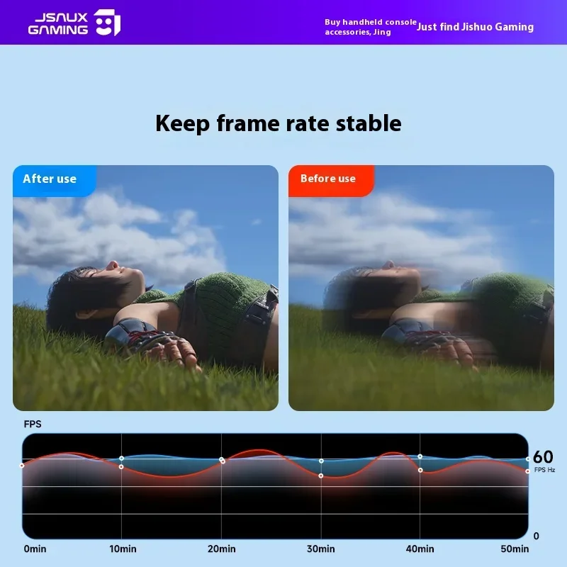 JSAUX Cooling Fan for Nintendo Switch2 Ultra Quiet Clip-on Cooling System  Cooling Fan with Adjustable Speed AirMobile Accessory