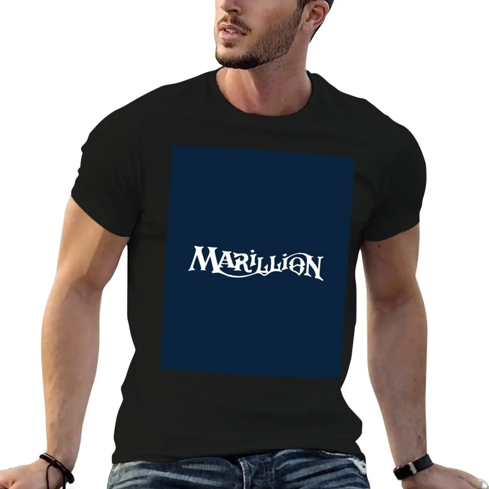 

marilion T-Shirt street wear plain cotton graphic tees mens big and tall t shirts