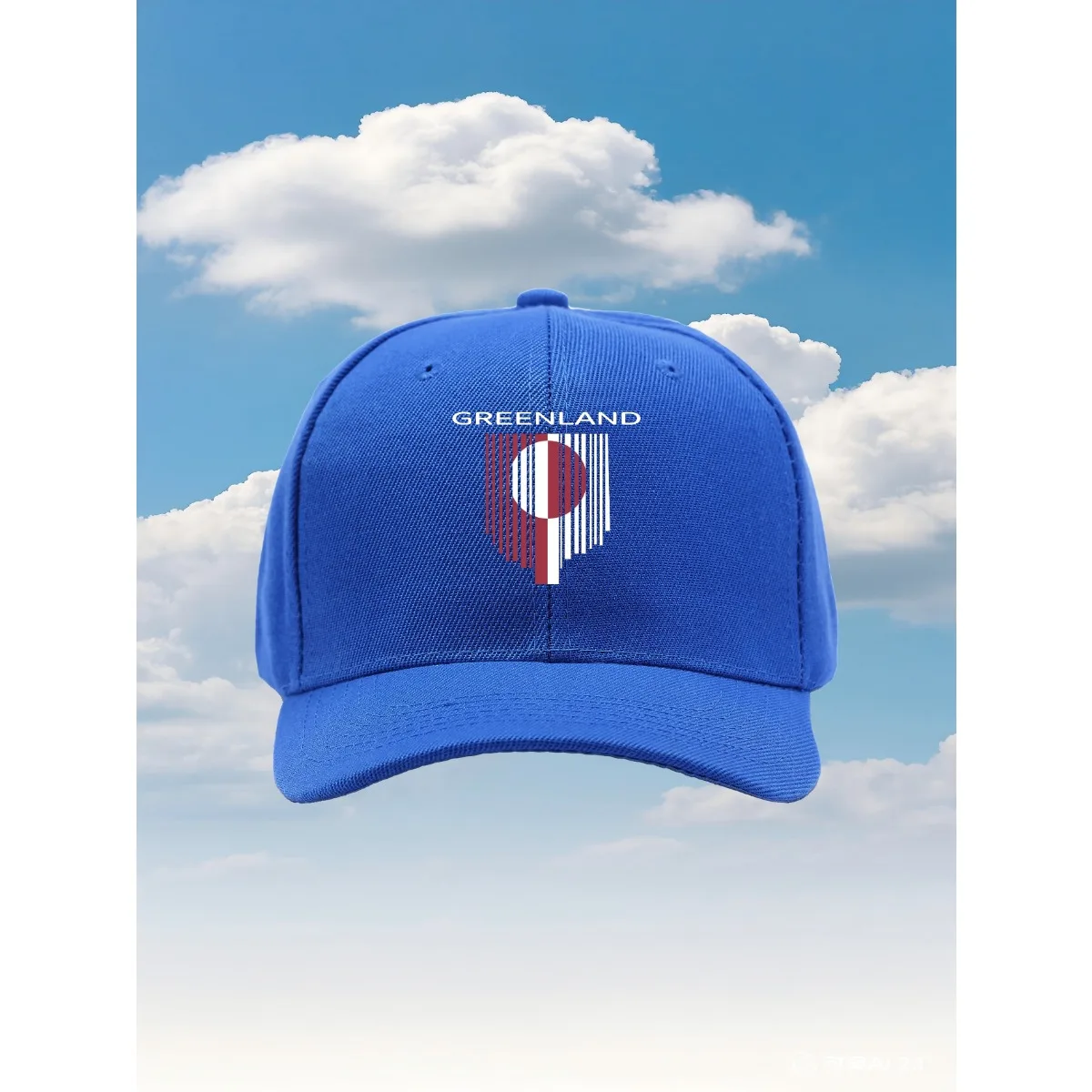 قبعة سائق الشاحنة موديل جديد من GREENLAND2025 مع تصميم مطبوع ممتع وقابل للتعديل، مثالية للأنشطة الخارجية والسفر والداي