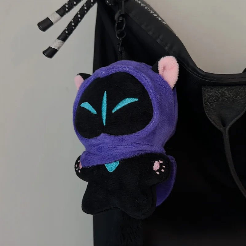 Valorant Game Theme Plush Doll Omen Cat Character Pp Cotton Material Doll Bag Pendant Game Periphery Plush Toy Festival Gift