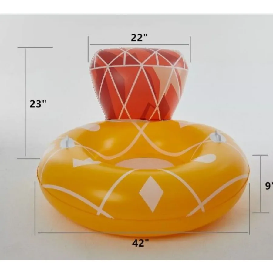 Galleggiante gonfiabile per zattera con lettino galleggiante diamantato Swimline per piscina