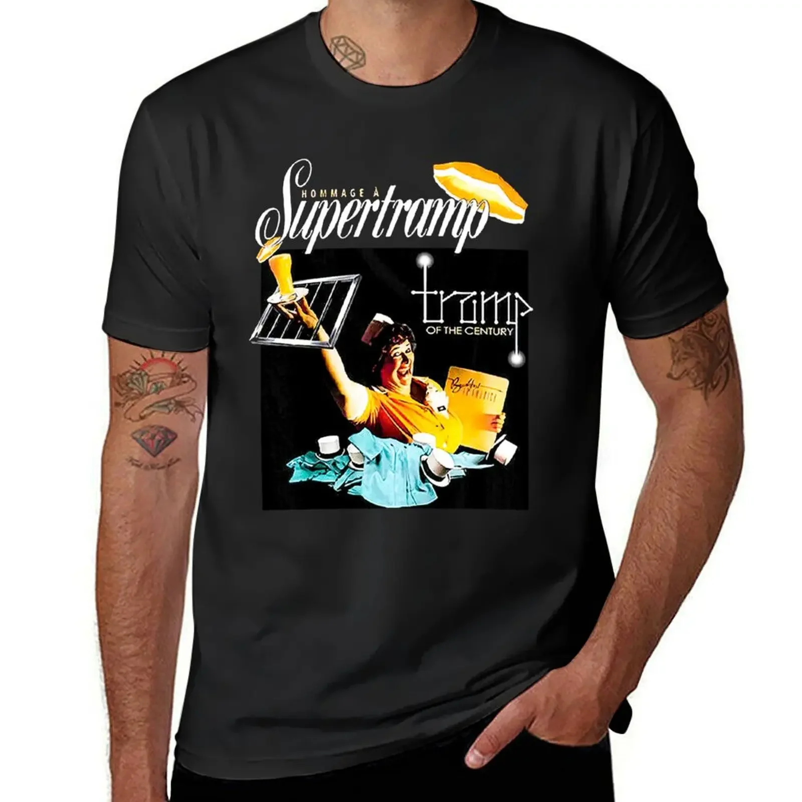 Stranger Supertramp T-Shirt oversizeds kawaii clothes graphics workout shirts for men new in tops & tees Short Sleeve manga 2024