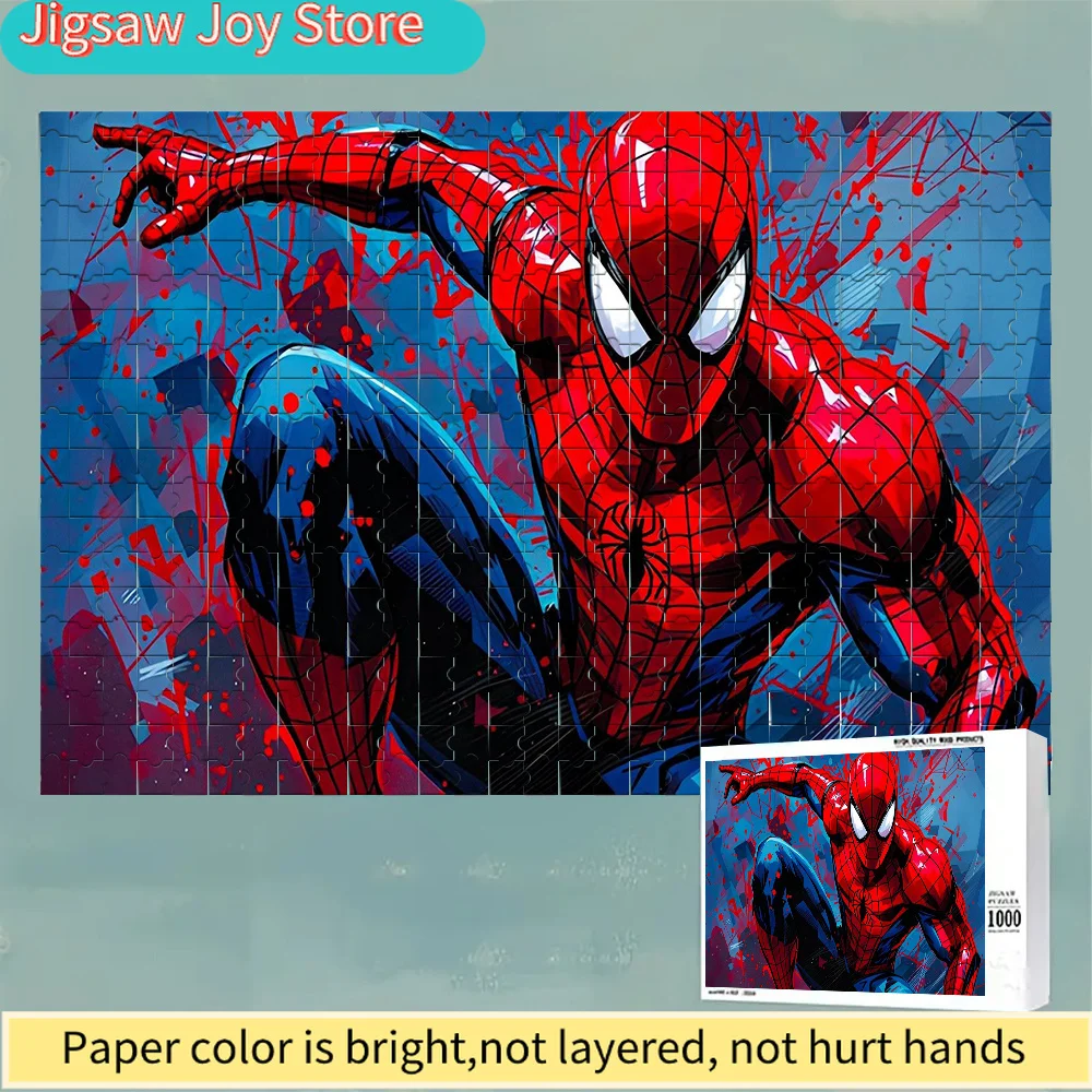 

Пазл с изображением Человека-паука, который можно повесить на стену для декора, содержит 1000 крупных деталей и интеллектуальные головоломки, что делает его...