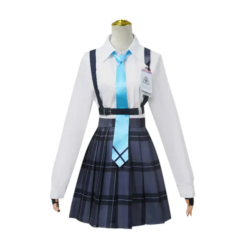 Azul Archive Takanashi Hoshino Cosplay Costume para Mulheres e Homens, Uniforme, Roupa, Peruca, Trajes de Halloween, Jogo