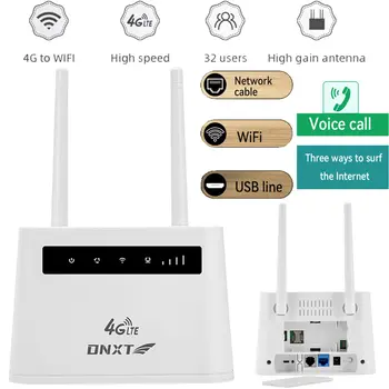 4G LTE WIFI router 2 antény 150Mbps WiFi modem router bezdrátový internetový router RJ11 RJ45 porty se slotem pro SIM kartu pro domácnost 10 nejlepší prodej 4G router s RJ11 - №2