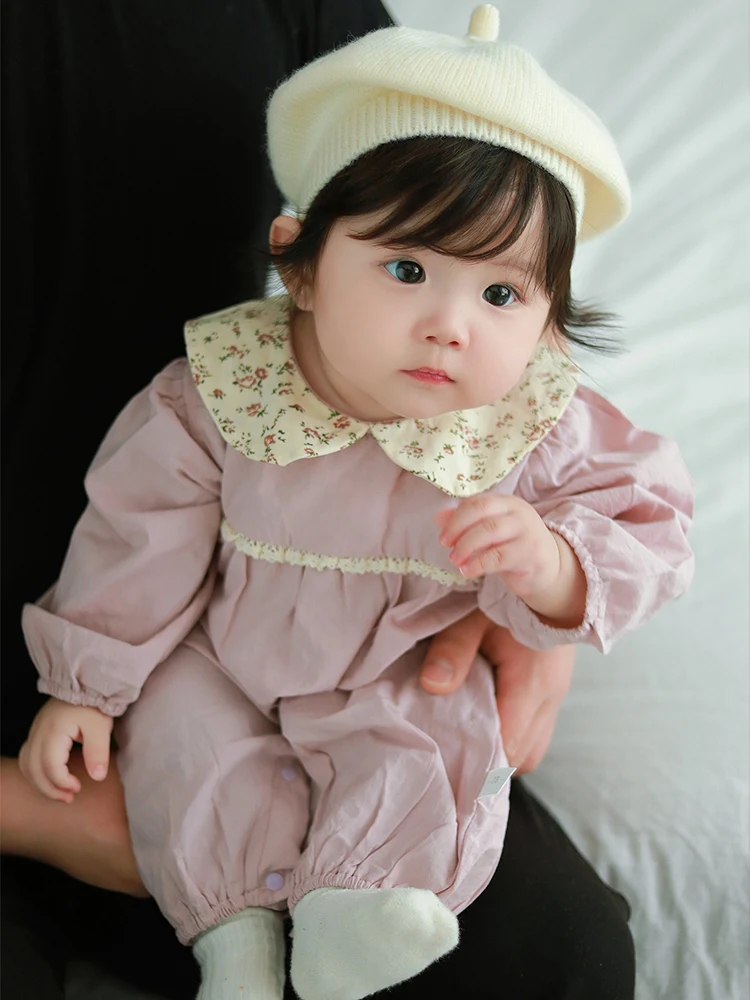 

Весенний комплект одежды для новорожденных девочек: модный уличный костюм с длинными рукавами для малышек