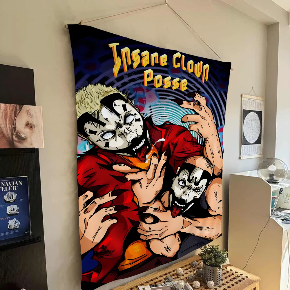 مجنون مهرج بوسي معلقة نسيج البوهيمي معلقة التارو الهبي جدار السجاد النوم نسيج اليابانية