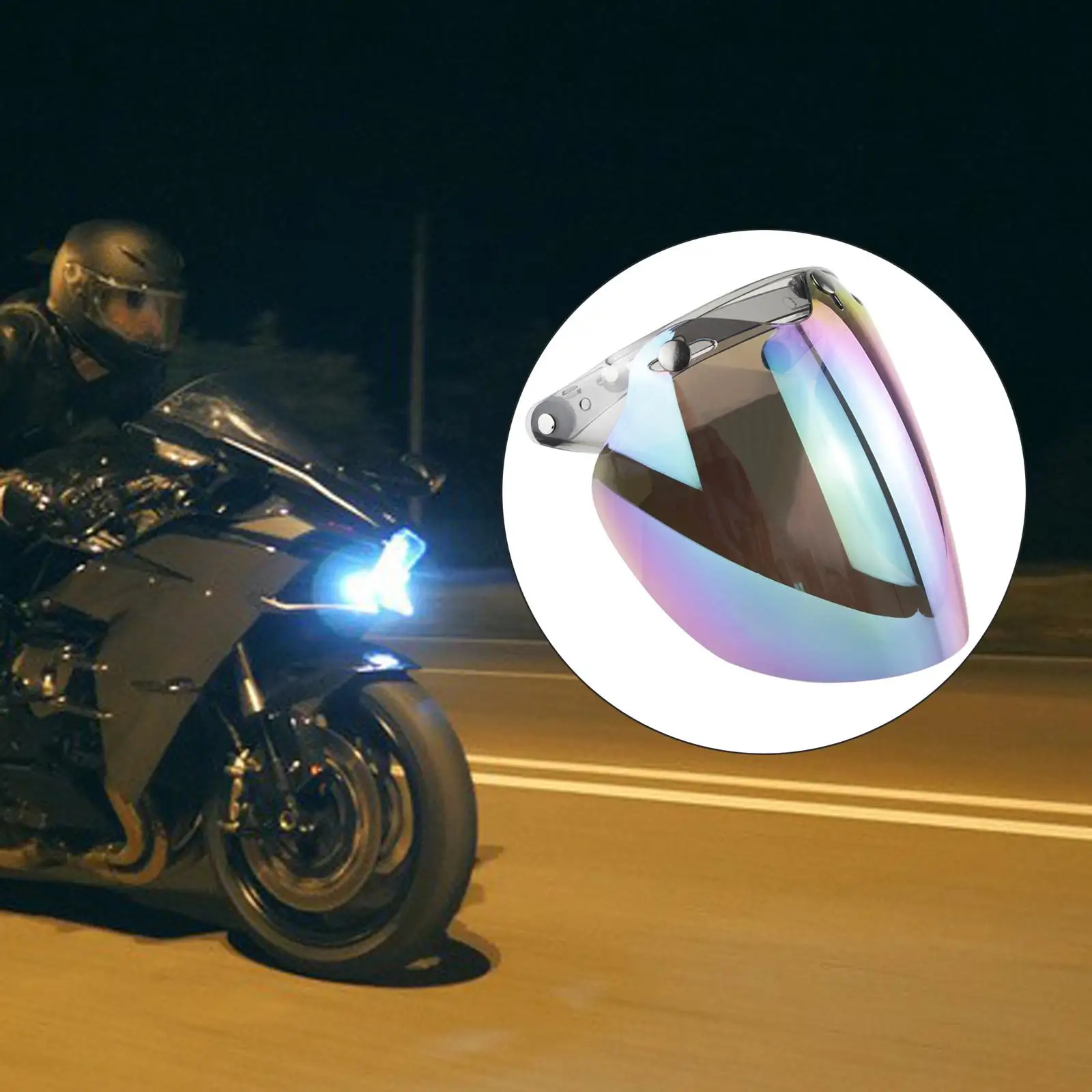 PC Polycarbonate Visor Shield Lens Sun Protection Anti Scratch for Universal Motorcycle Helmets
