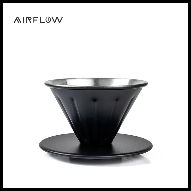 

AIRFLOW Coffee Filter Cup Holder Reusable Portafilter Espresso Coffee Dripper Funnel Stainless Steel Accessories Cafe Coffeeware