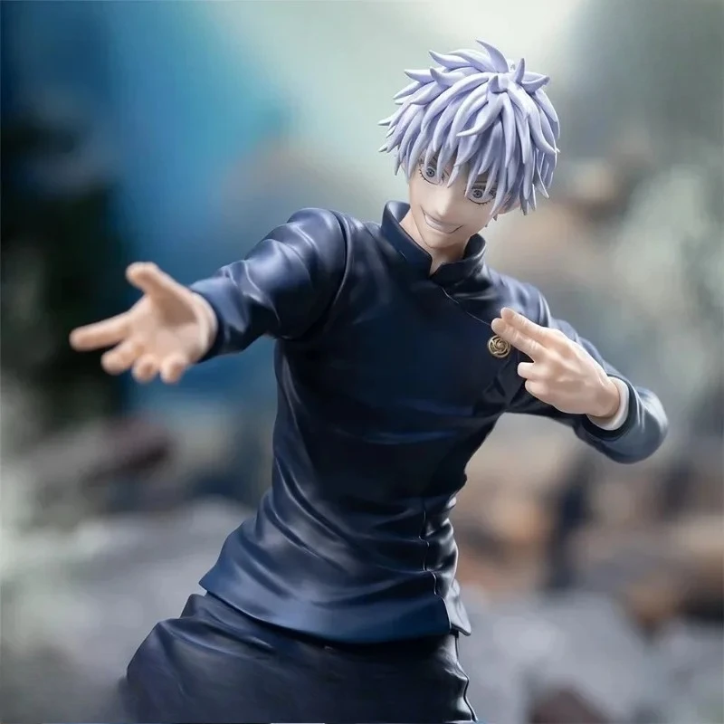 [Wyprzedaż z wysyłką w 24 godziny] Oryginalna, autentyczna figurka kolekcjonerska Jujutsu Kaisen, Gojo Satoru, 19 cm, model lalki, zabawka