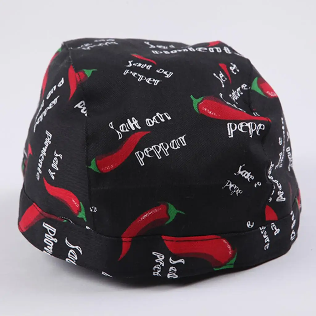 Chapeau de pirate de chef, couvre-chef de cuisinier, chapeaux de chef à nouer, boulanger - Chili rouge