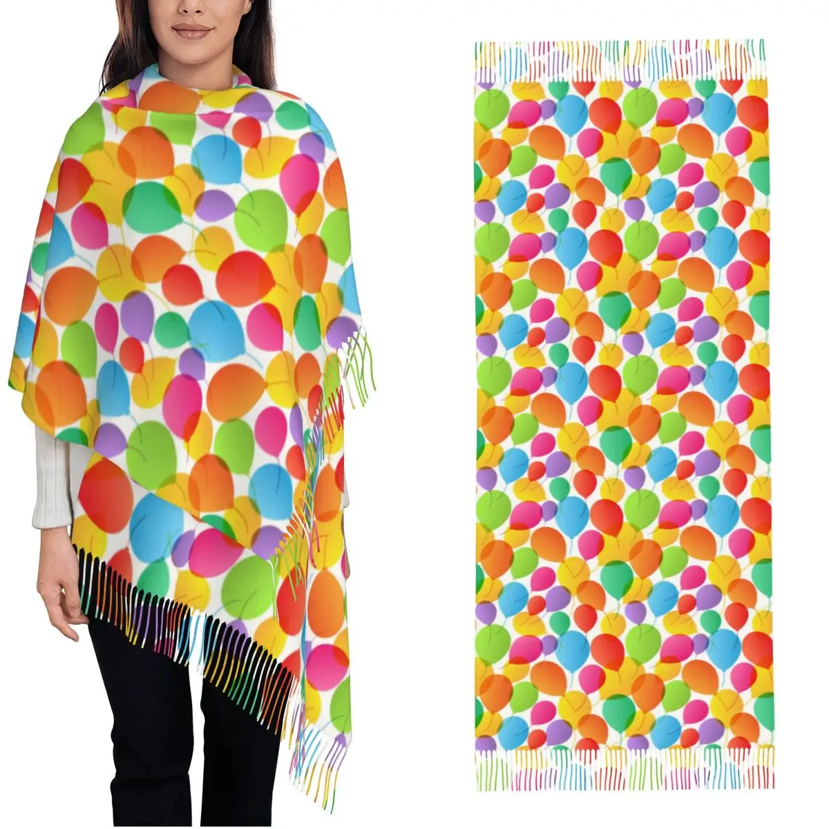 

Найдите аналогичный безумный шарф с воздушными шарами и кисточками. Теплые шали и накидки. Шарфы унисекс. Зимняя винтажная бандана.